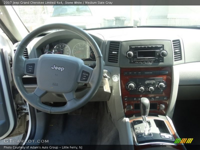 Stone White / Medium Slate Gray 2007 Jeep Grand Cherokee Limited 4x4