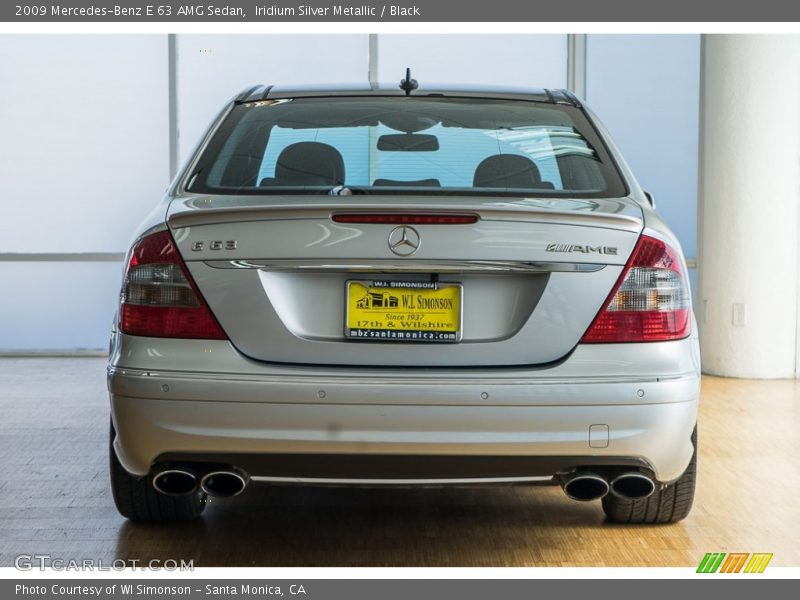 Iridium Silver Metallic / Black 2009 Mercedes-Benz E 63 AMG Sedan