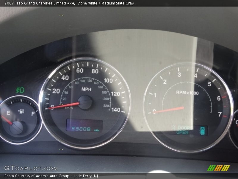 Stone White / Medium Slate Gray 2007 Jeep Grand Cherokee Limited 4x4