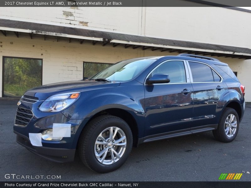 Blue Velvet Metallic / Jet Black 2017 Chevrolet Equinox LT AWD