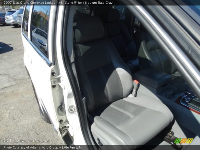 Stone White / Medium Slate Gray 2007 Jeep Grand Cherokee Limited 4x4