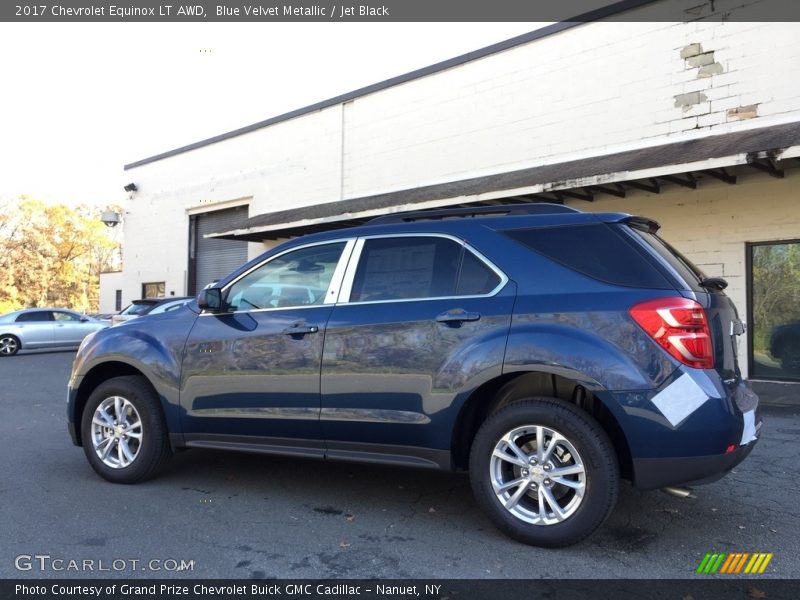 Blue Velvet Metallic / Jet Black 2017 Chevrolet Equinox LT AWD