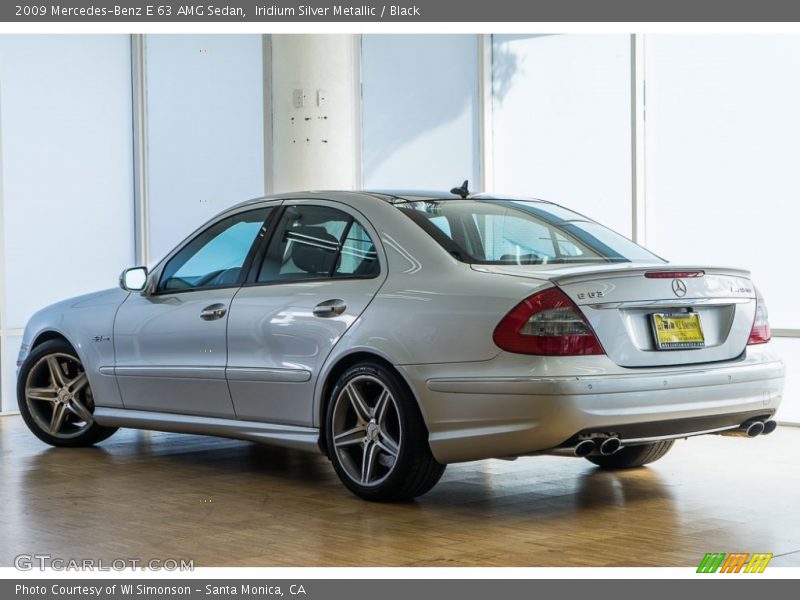 Iridium Silver Metallic / Black 2009 Mercedes-Benz E 63 AMG Sedan
