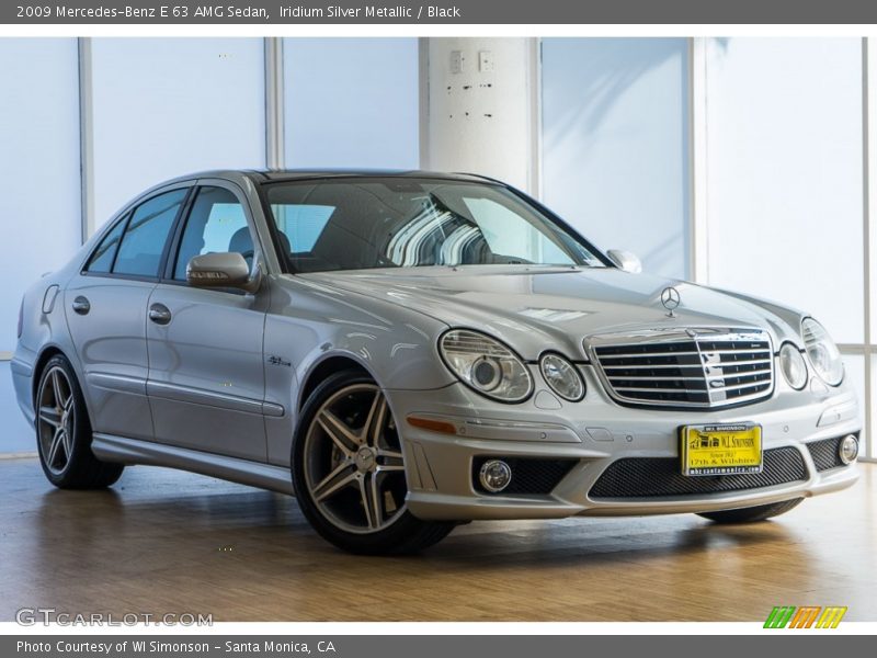 Iridium Silver Metallic / Black 2009 Mercedes-Benz E 63 AMG Sedan