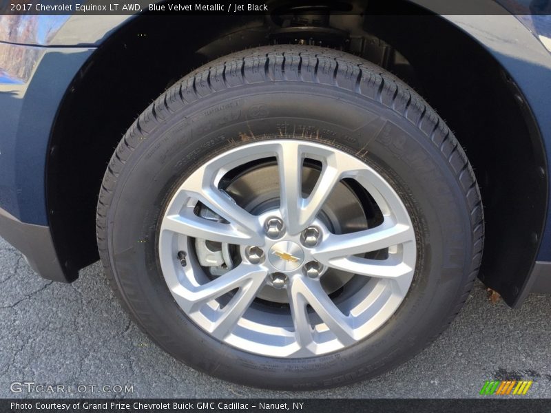 Blue Velvet Metallic / Jet Black 2017 Chevrolet Equinox LT AWD