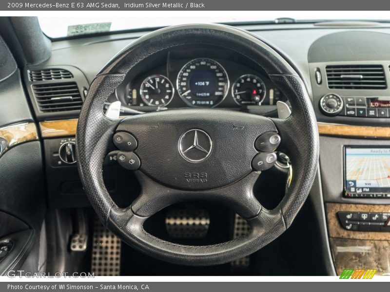 Iridium Silver Metallic / Black 2009 Mercedes-Benz E 63 AMG Sedan