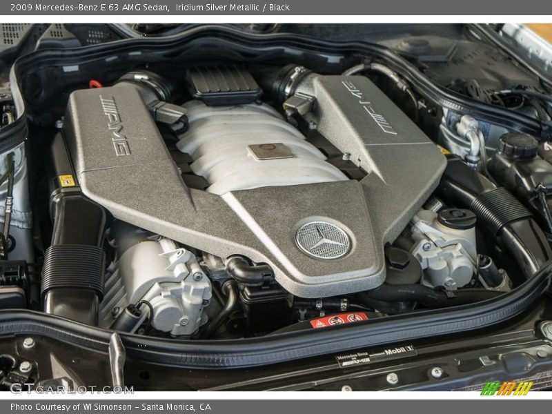 Iridium Silver Metallic / Black 2009 Mercedes-Benz E 63 AMG Sedan