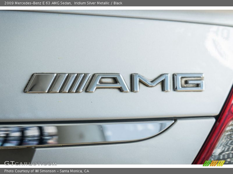 Iridium Silver Metallic / Black 2009 Mercedes-Benz E 63 AMG Sedan