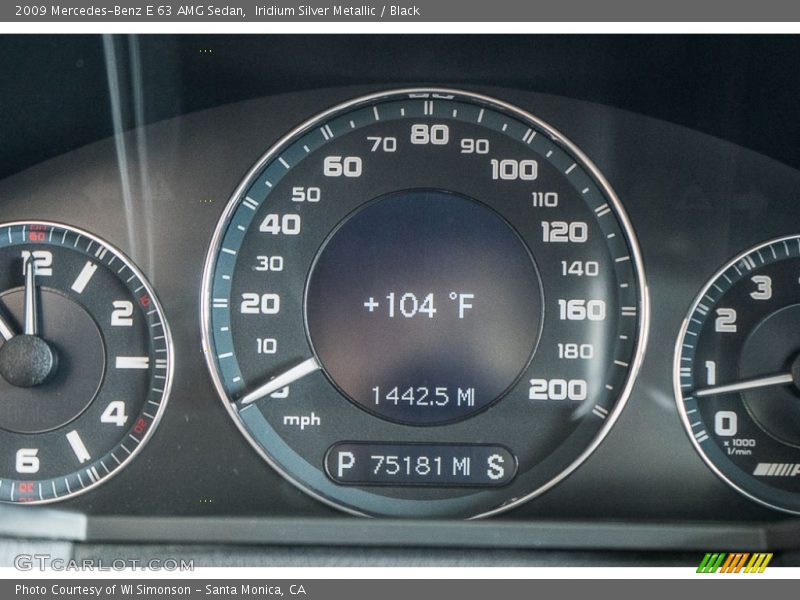 Iridium Silver Metallic / Black 2009 Mercedes-Benz E 63 AMG Sedan
