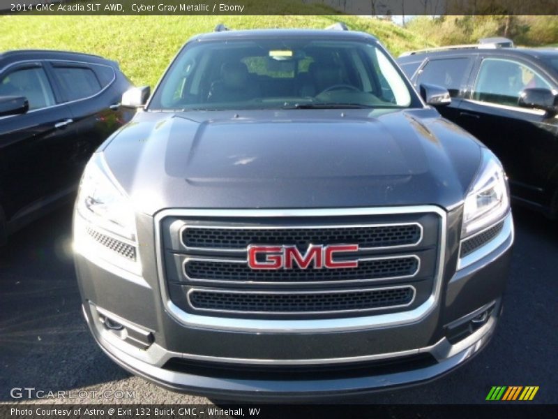 Cyber Gray Metallic / Ebony 2014 GMC Acadia SLT AWD