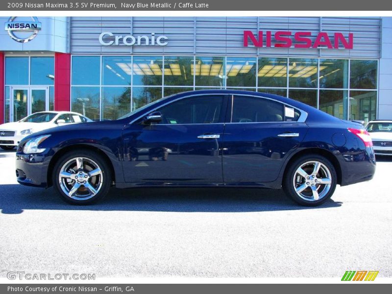 Navy Blue Metallic / Caffe Latte 2009 Nissan Maxima 3.5 SV Premium