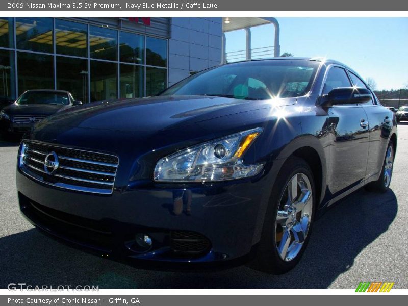 Navy Blue Metallic / Caffe Latte 2009 Nissan Maxima 3.5 SV Premium