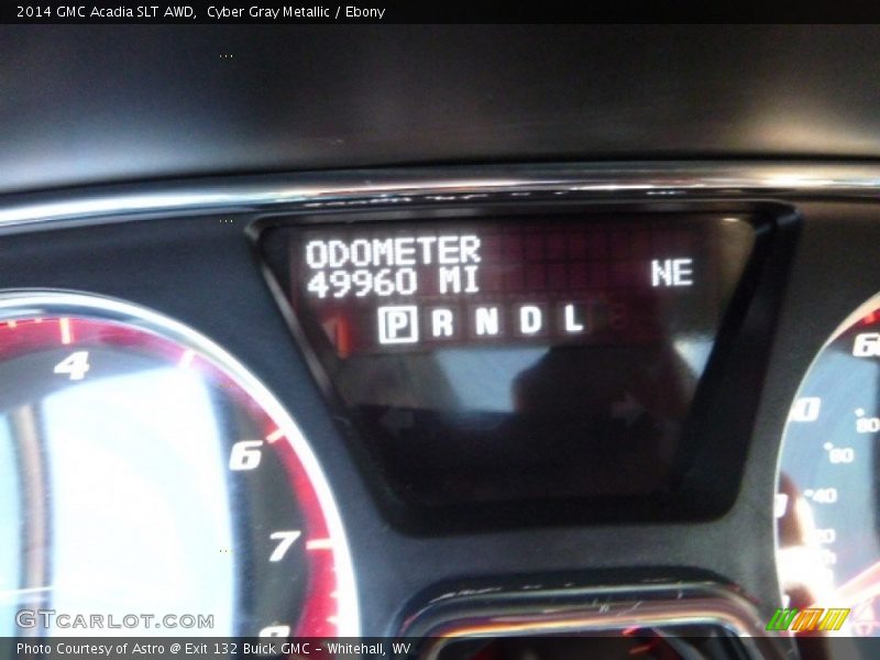 Cyber Gray Metallic / Ebony 2014 GMC Acadia SLT AWD