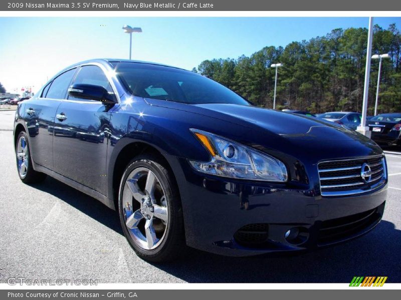 Navy Blue Metallic / Caffe Latte 2009 Nissan Maxima 3.5 SV Premium