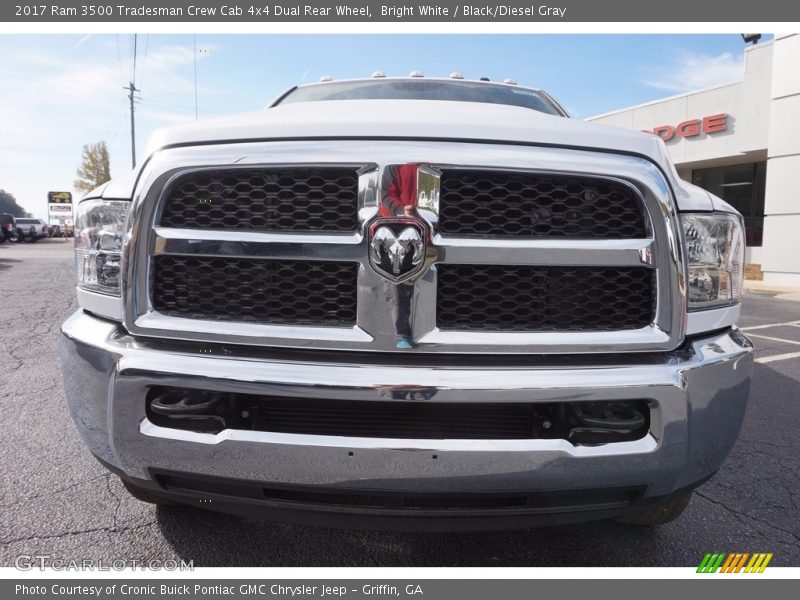Bright White / Black/Diesel Gray 2017 Ram 3500 Tradesman Crew Cab 4x4 Dual Rear Wheel
