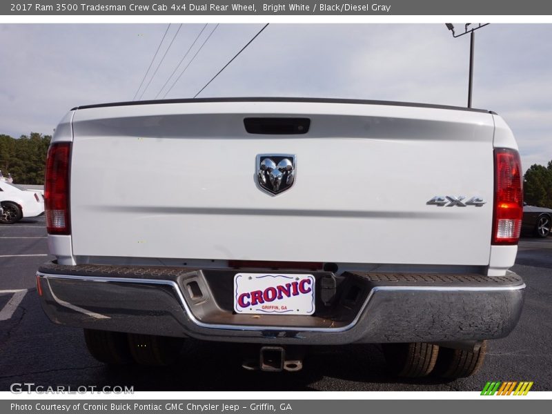 Bright White / Black/Diesel Gray 2017 Ram 3500 Tradesman Crew Cab 4x4 Dual Rear Wheel