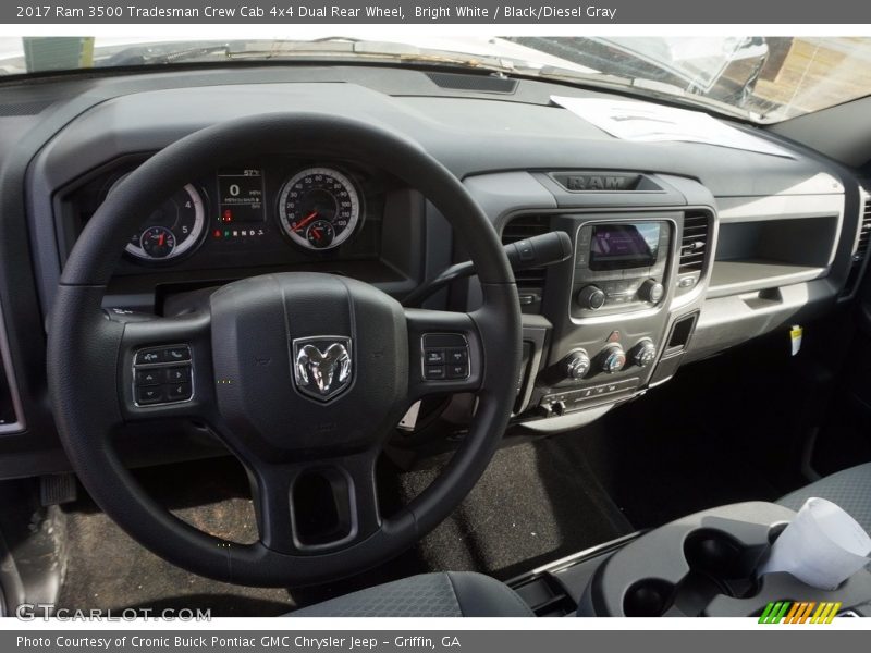 Bright White / Black/Diesel Gray 2017 Ram 3500 Tradesman Crew Cab 4x4 Dual Rear Wheel