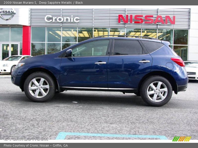 Deep Sapphire Metallic / Black 2009 Nissan Murano S