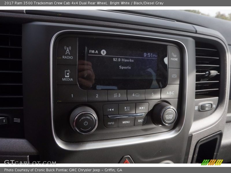 Bright White / Black/Diesel Gray 2017 Ram 3500 Tradesman Crew Cab 4x4 Dual Rear Wheel