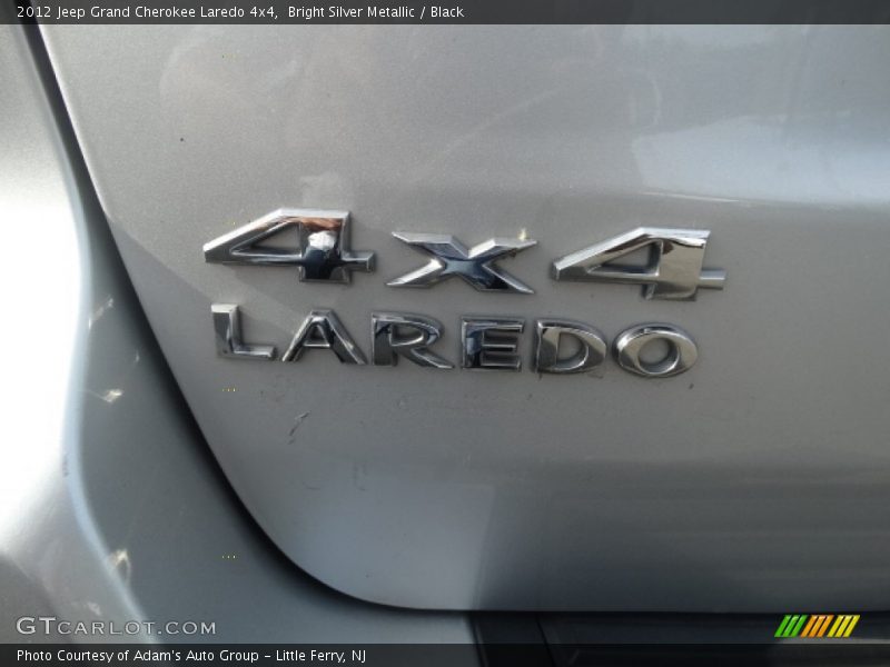 Bright Silver Metallic / Black 2012 Jeep Grand Cherokee Laredo 4x4