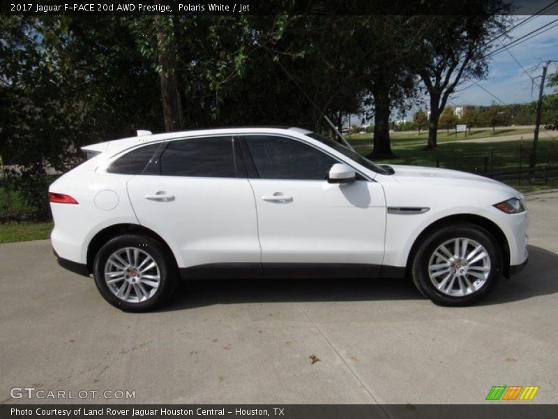 Polaris White / Jet 2017 Jaguar F-PACE 20d AWD Prestige