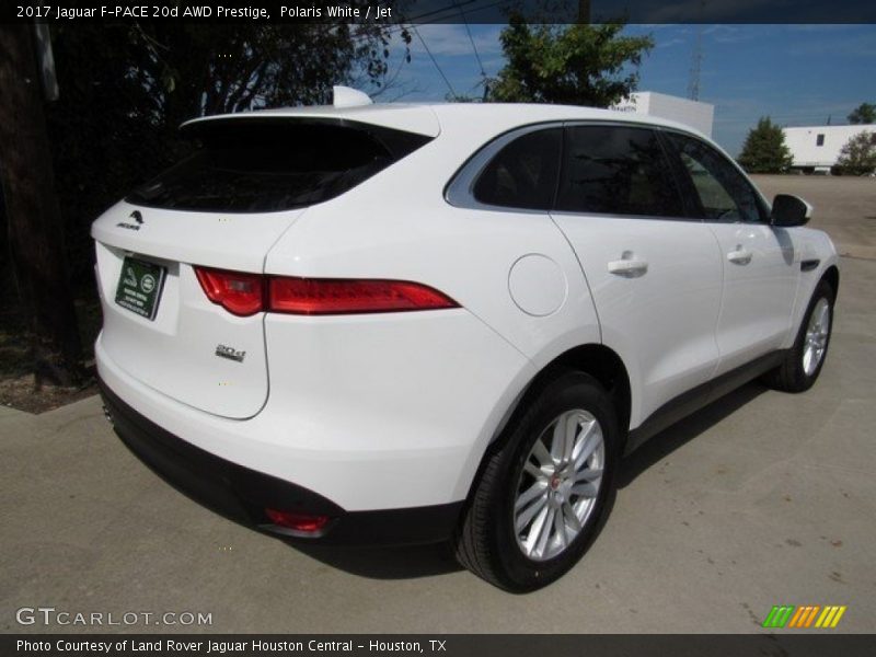Polaris White / Jet 2017 Jaguar F-PACE 20d AWD Prestige