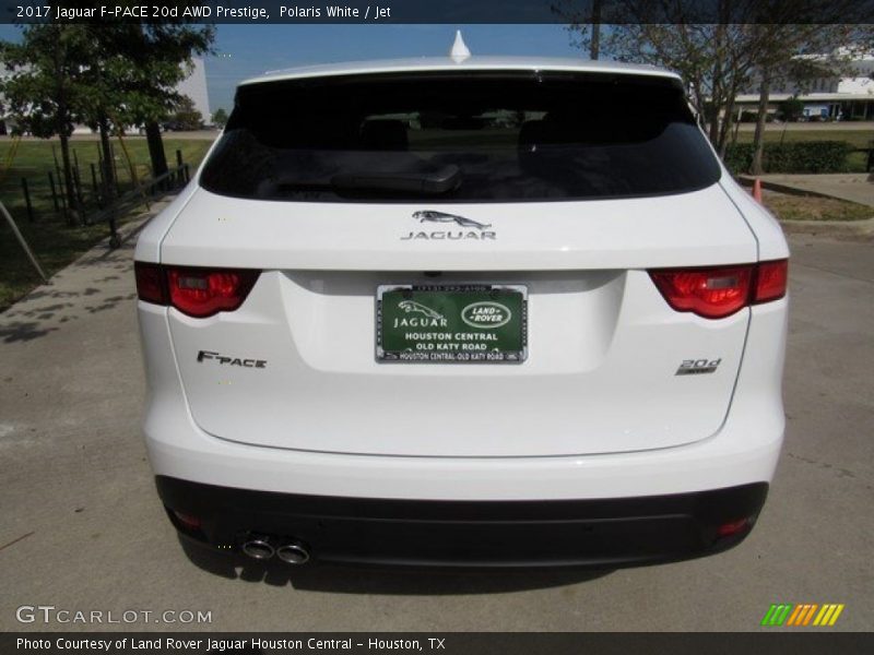 Polaris White / Jet 2017 Jaguar F-PACE 20d AWD Prestige
