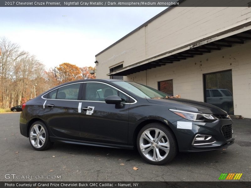 Nightfall Gray Metallic / Dark Atmosphere/Medium Atmosphere 2017 Chevrolet Cruze Premier
