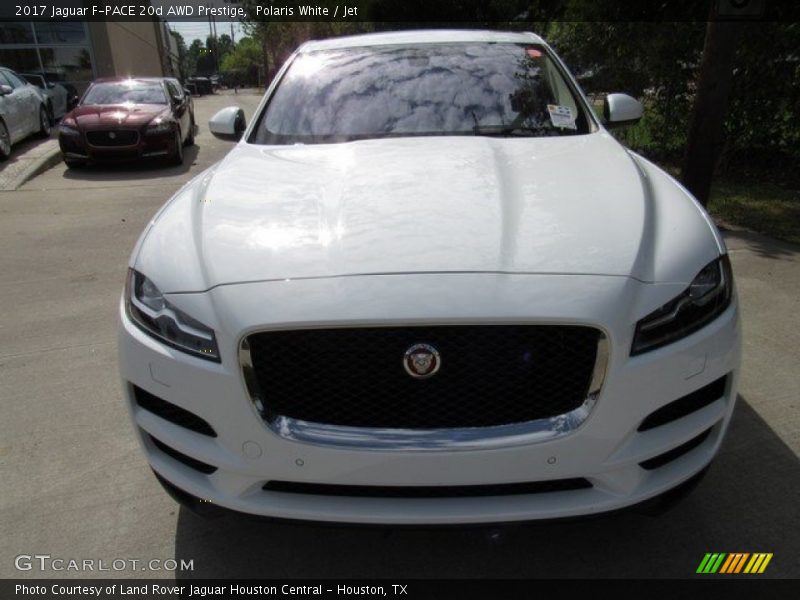 Polaris White / Jet 2017 Jaguar F-PACE 20d AWD Prestige