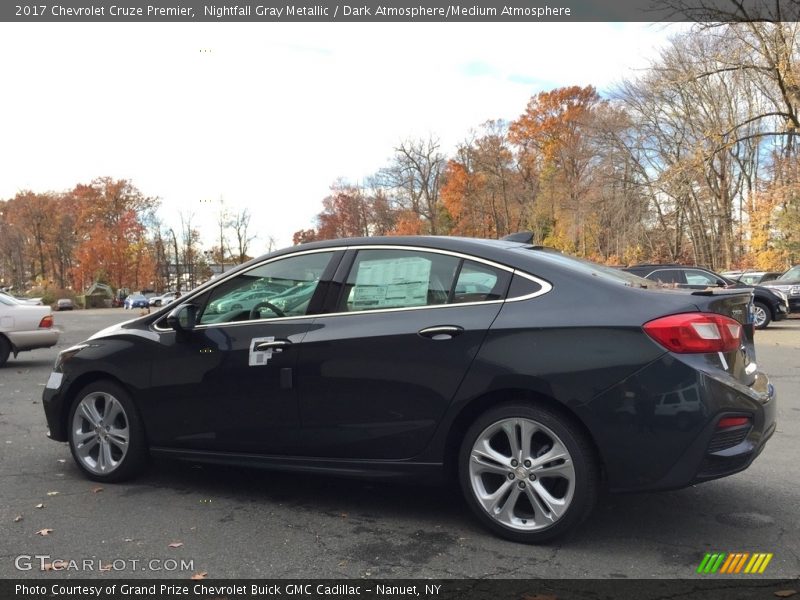 Nightfall Gray Metallic / Dark Atmosphere/Medium Atmosphere 2017 Chevrolet Cruze Premier