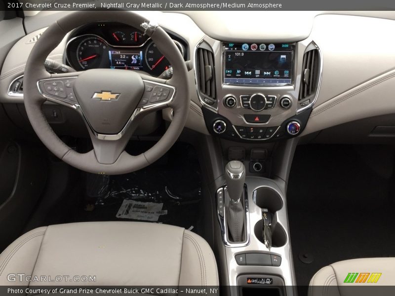Nightfall Gray Metallic / Dark Atmosphere/Medium Atmosphere 2017 Chevrolet Cruze Premier