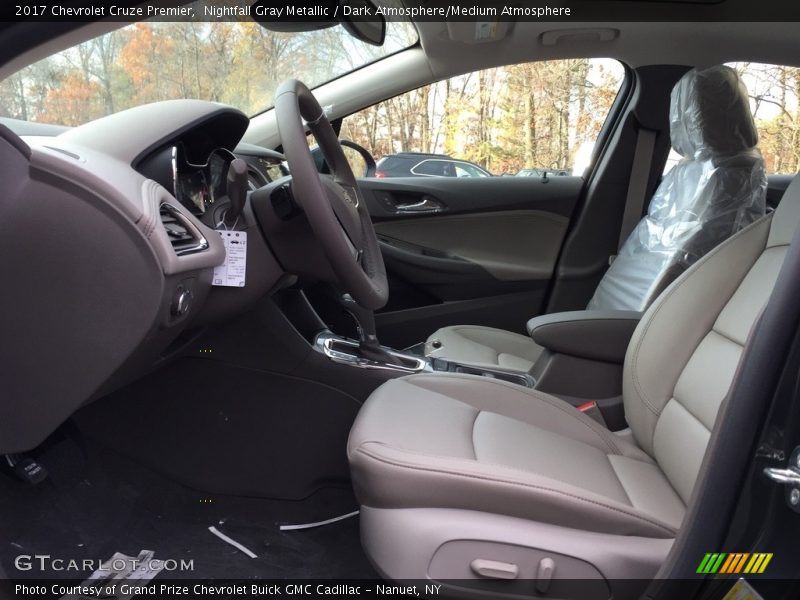 Nightfall Gray Metallic / Dark Atmosphere/Medium Atmosphere 2017 Chevrolet Cruze Premier