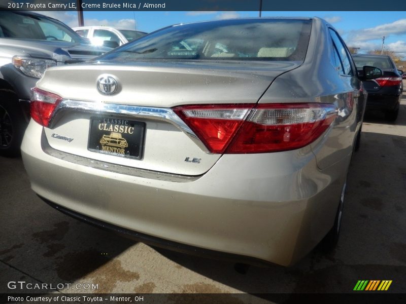 Creme Brulee Mica / Almond 2017 Toyota Camry LE