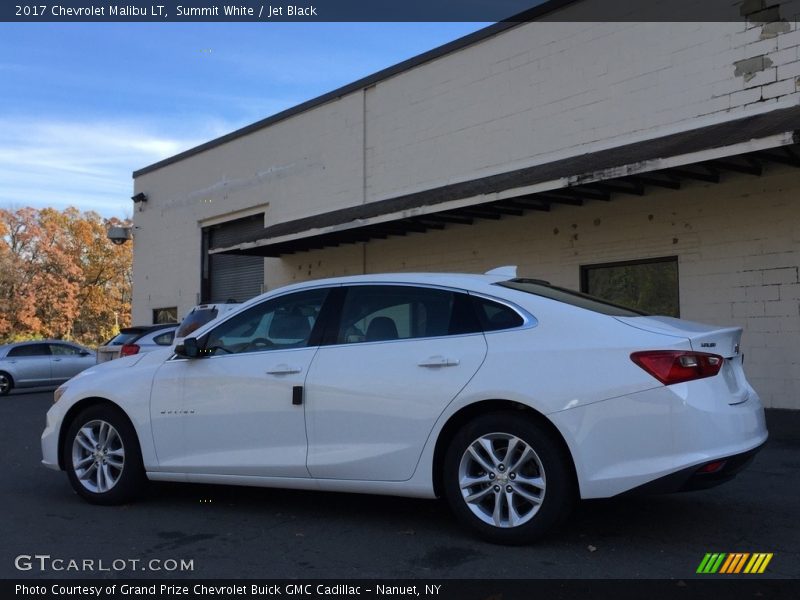 Summit White / Jet Black 2017 Chevrolet Malibu LT