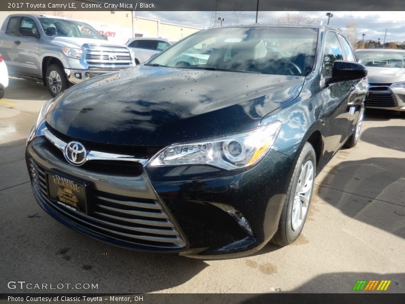 Cosmic Gray Mica / Black 2017 Toyota Camry LE