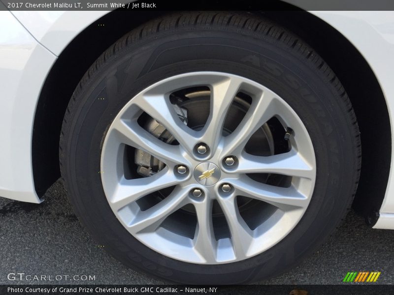 Summit White / Jet Black 2017 Chevrolet Malibu LT
