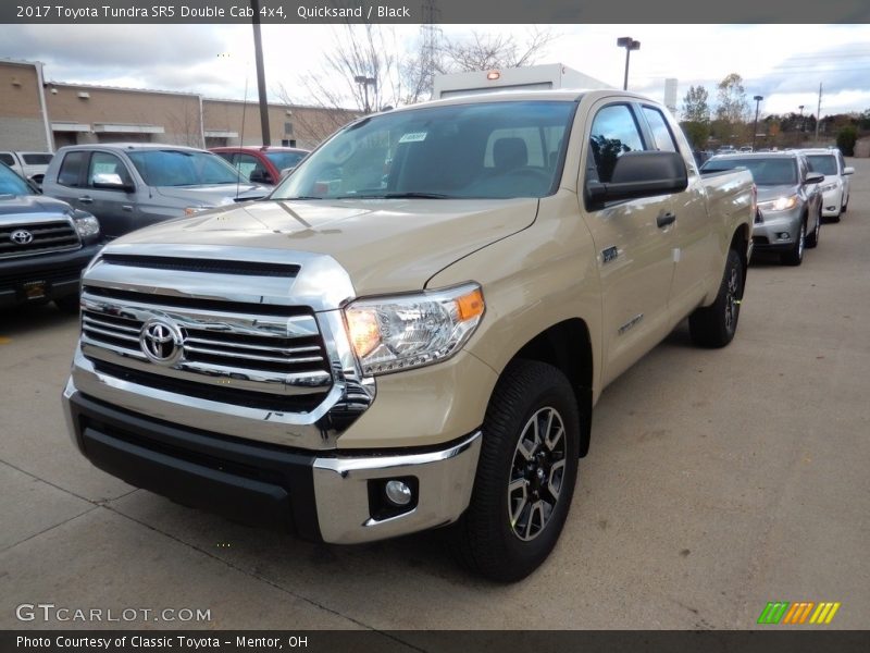 Quicksand / Black 2017 Toyota Tundra SR5 Double Cab 4x4