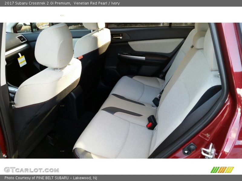 Rear Seat of 2017 Crosstrek 2.0i Premium