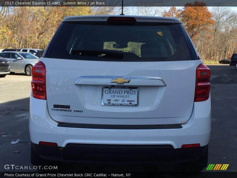 Summit White / Jet Black 2017 Chevrolet Equinox LS AWD