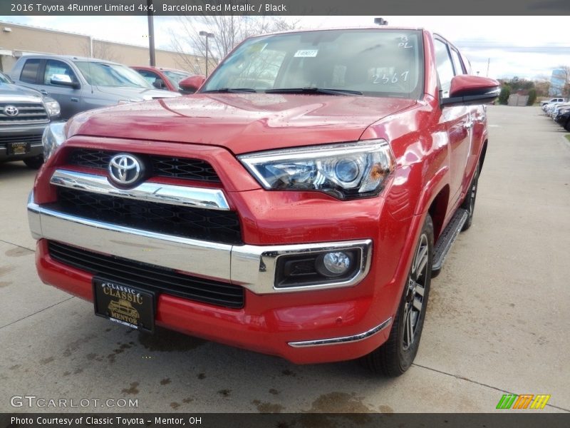 Barcelona Red Metallic / Black 2016 Toyota 4Runner Limited 4x4