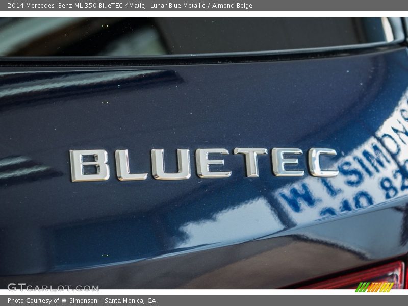 Lunar Blue Metallic / Almond Beige 2014 Mercedes-Benz ML 350 BlueTEC 4Matic