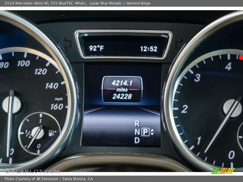Lunar Blue Metallic / Almond Beige 2014 Mercedes-Benz ML 350 BlueTEC 4Matic