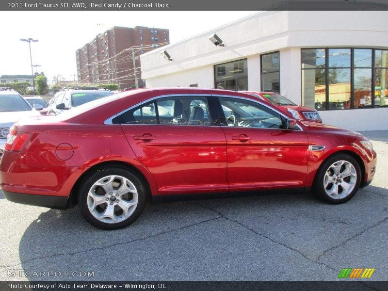 Red Candy / Charcoal Black 2011 Ford Taurus SEL AWD