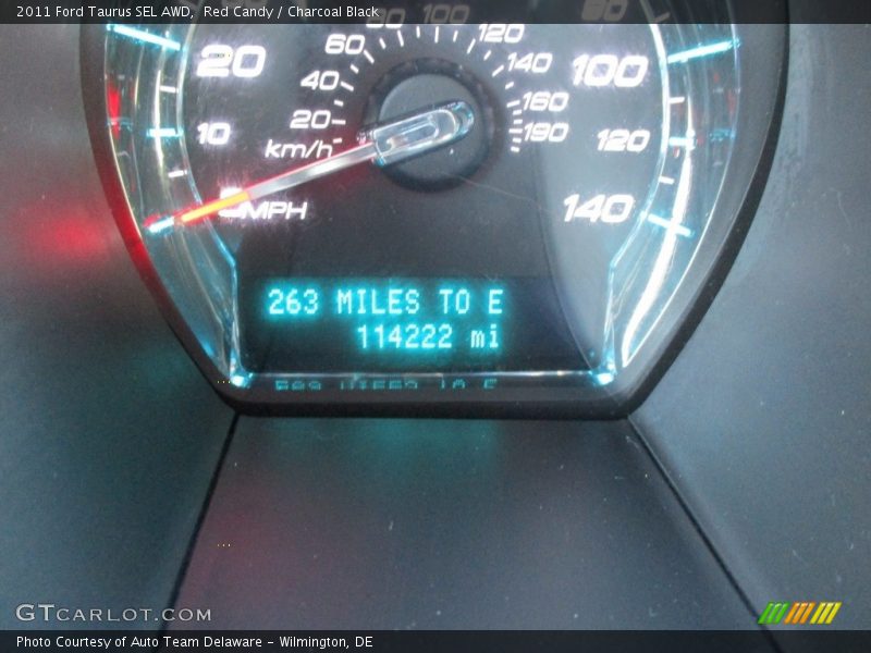 Red Candy / Charcoal Black 2011 Ford Taurus SEL AWD