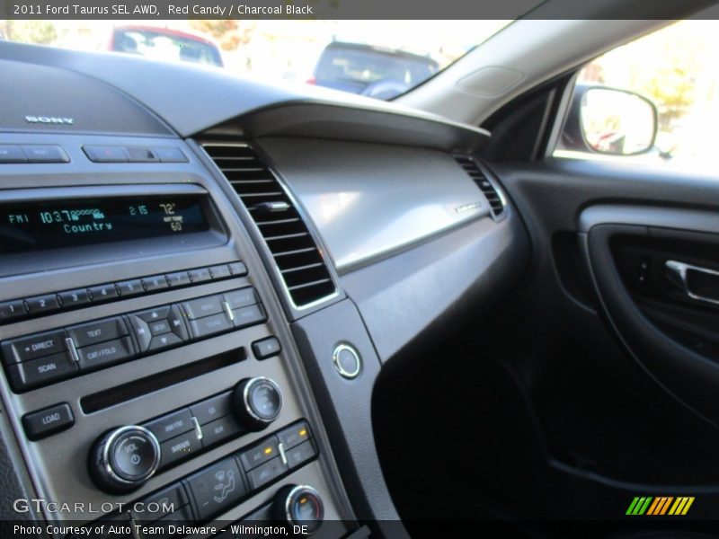 Red Candy / Charcoal Black 2011 Ford Taurus SEL AWD