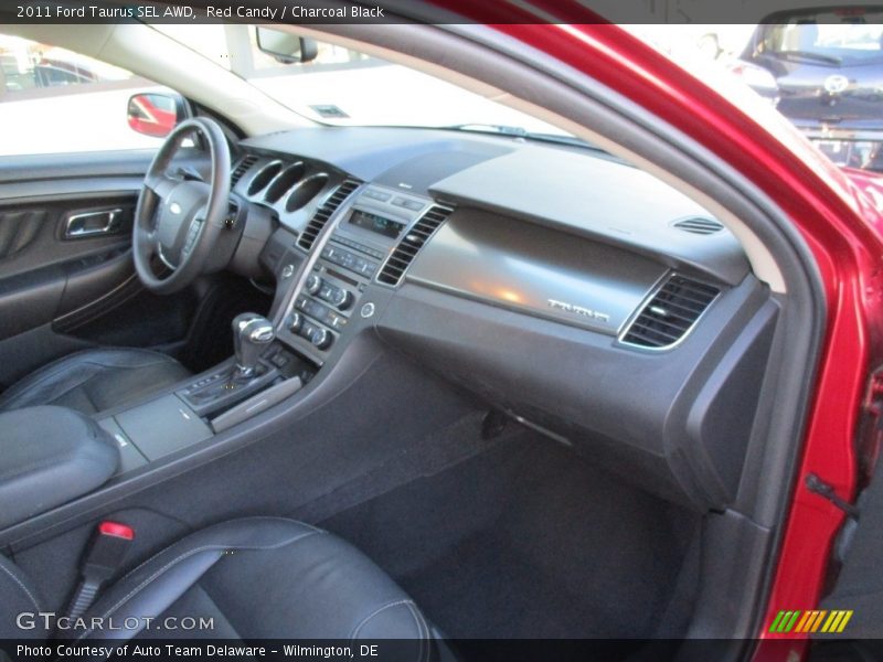 Red Candy / Charcoal Black 2011 Ford Taurus SEL AWD