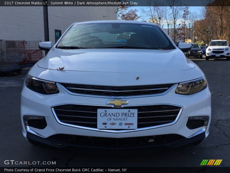 Summit White / Dark Atmosphere/Medium Ash Gray 2017 Chevrolet Malibu LT