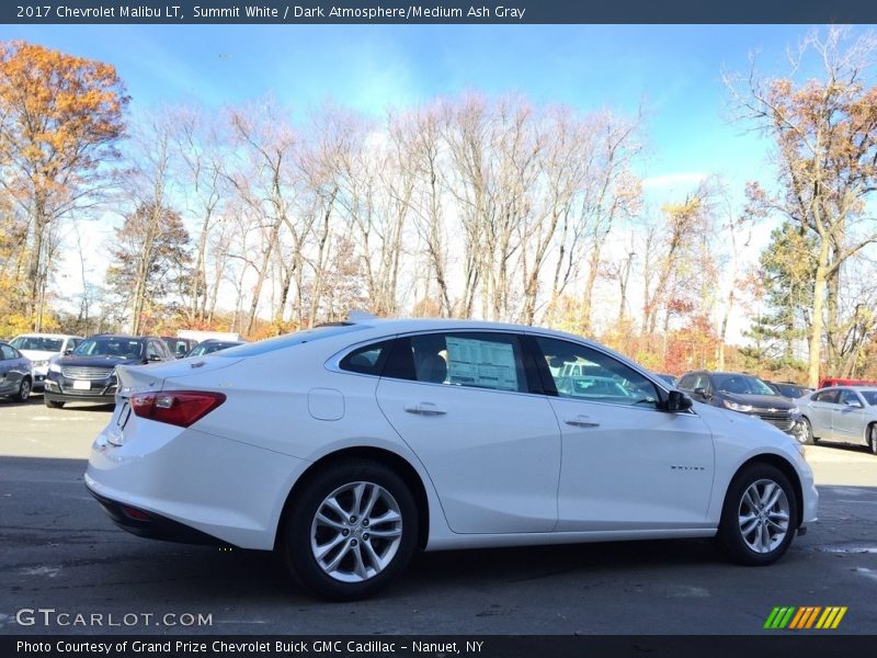Summit White / Dark Atmosphere/Medium Ash Gray 2017 Chevrolet Malibu LT