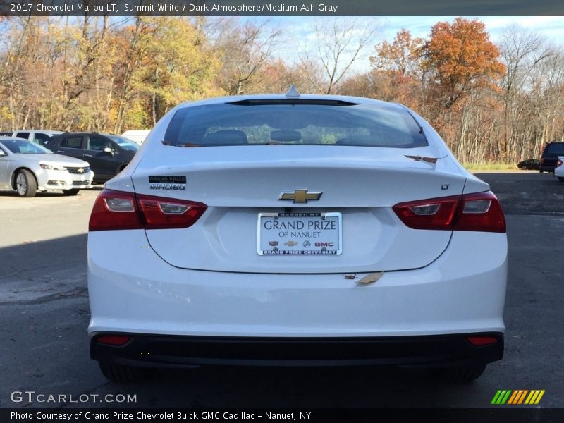 Summit White / Dark Atmosphere/Medium Ash Gray 2017 Chevrolet Malibu LT