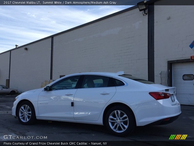 Summit White / Dark Atmosphere/Medium Ash Gray 2017 Chevrolet Malibu LT